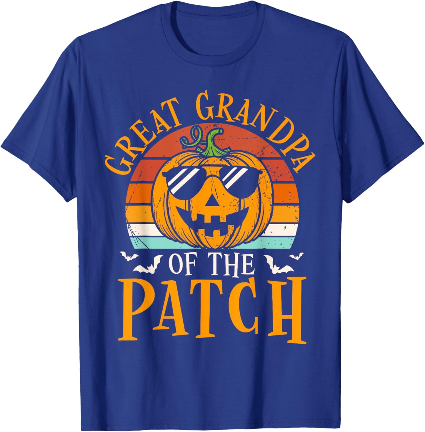 Great Grandpa Of The Patch Pumpkin Family Halloween Costume T-Shirt - T-Shirt | Royal