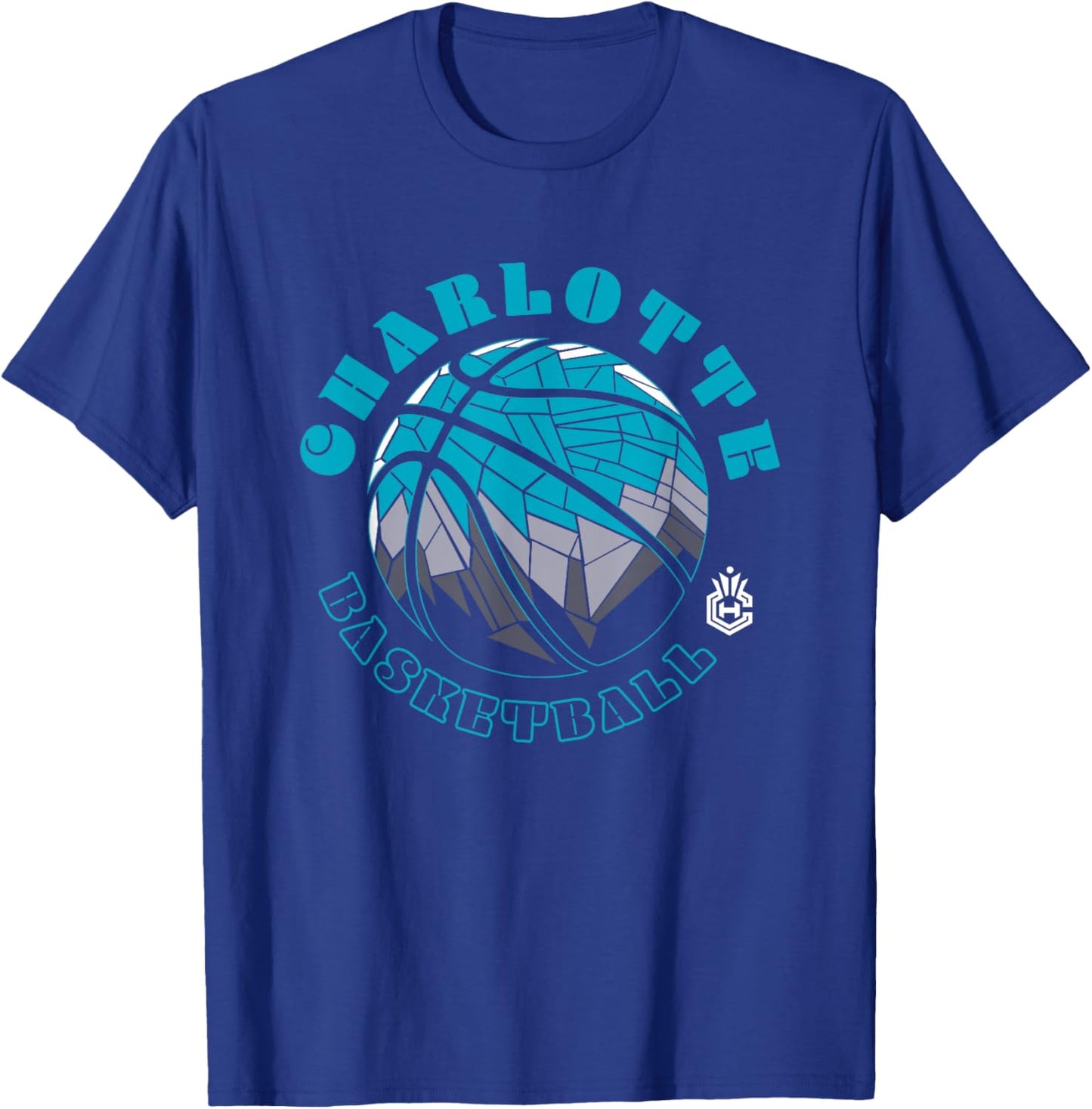 NBA Charlotte Hornets Neon Prism Basketball T-Shirt - T-Shirt | Royal