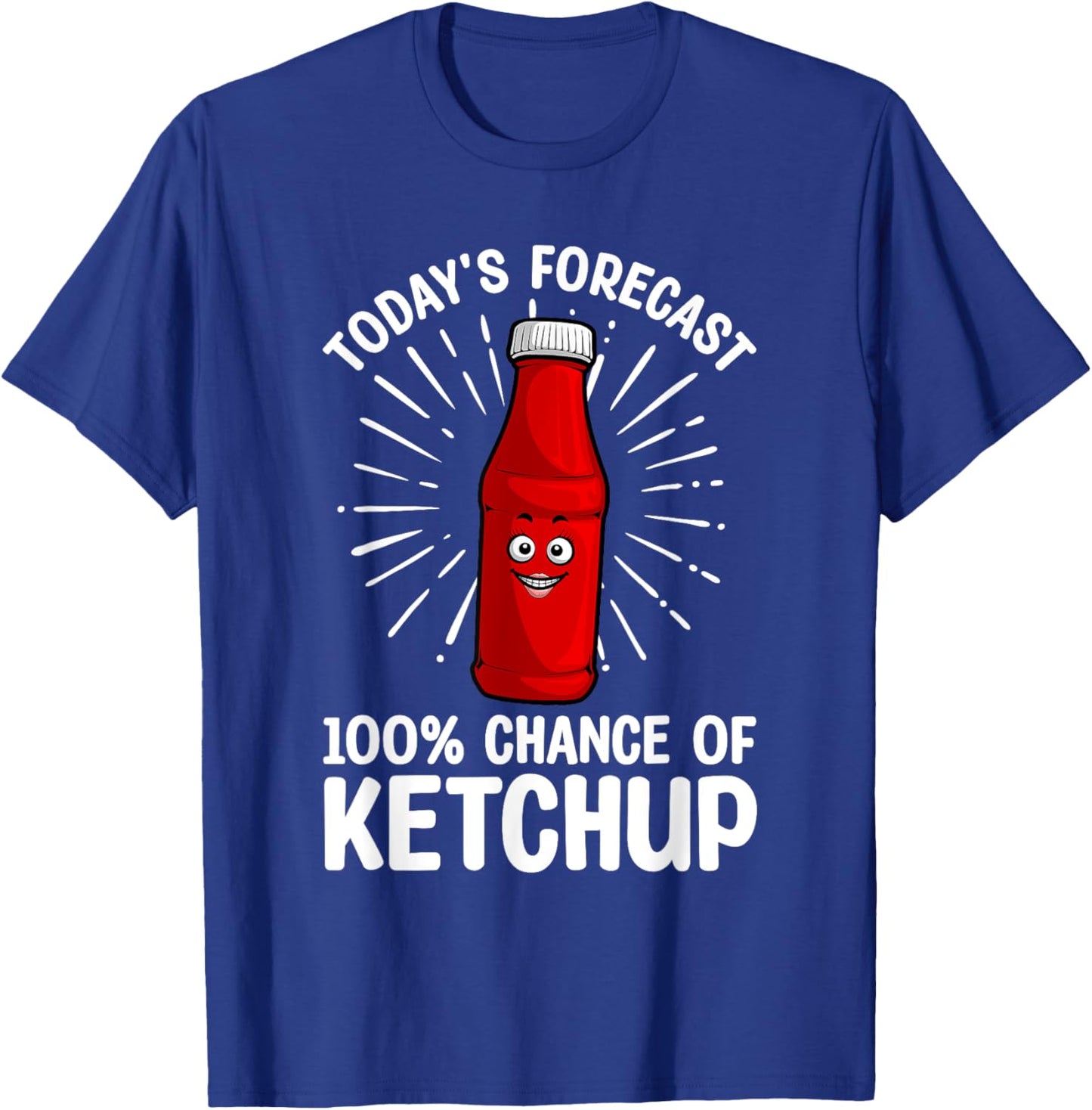 Funny Ketchup Art Women Youth Tomato Ketchup Lover T-Shirt - T-Shirt | Royal
