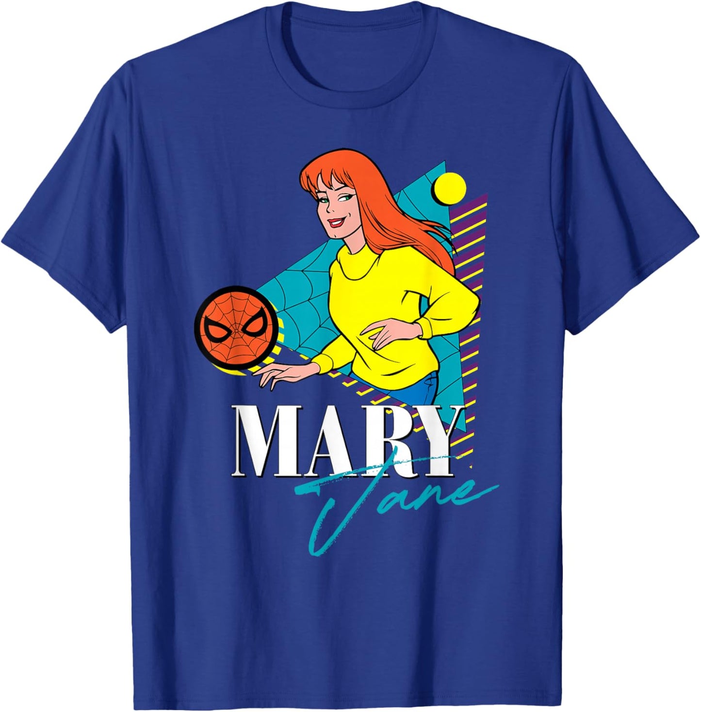 Marvel Spider-Man Retro '90s Couples Matching Mary Jane T-Shirt - T-Shirt | Royal