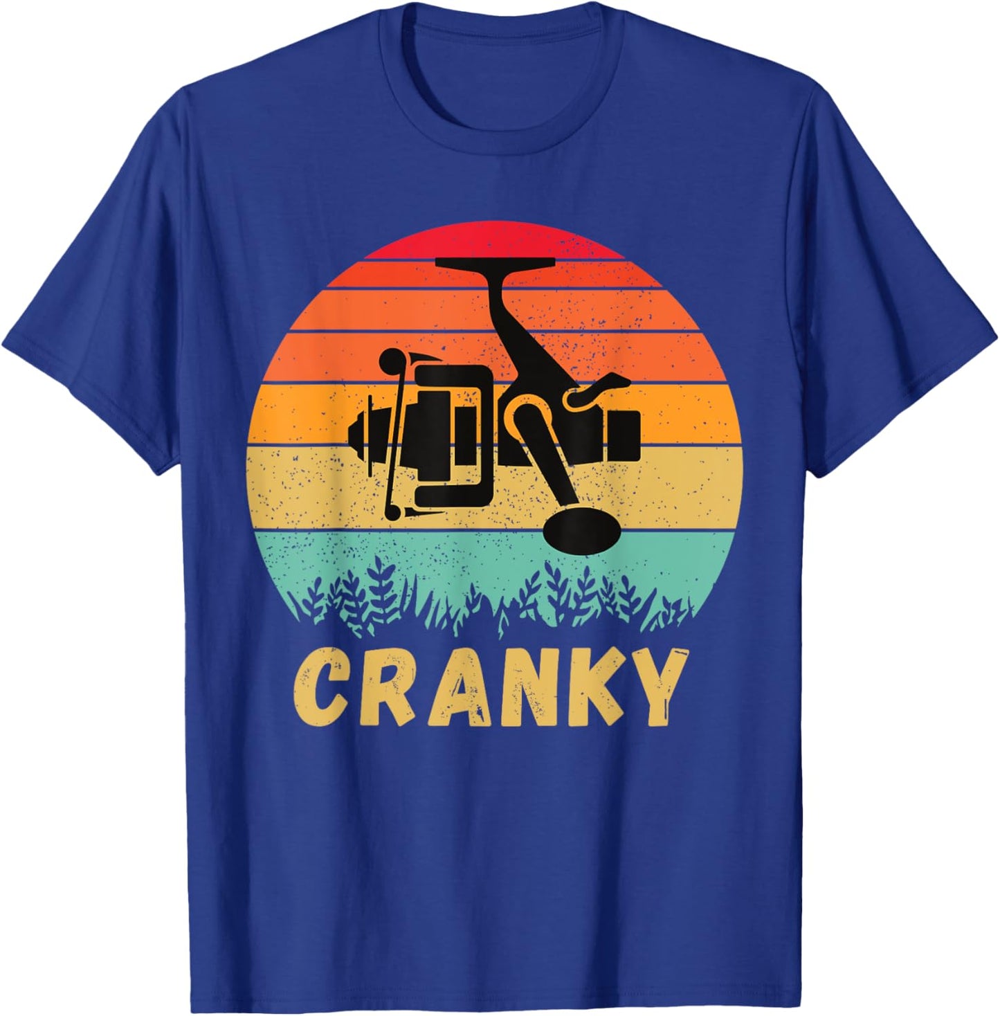 Crankbait Fishing Lure - Cranky Funny Gift Ideas For Fishing T-Shirt - T-Shirt | Royal