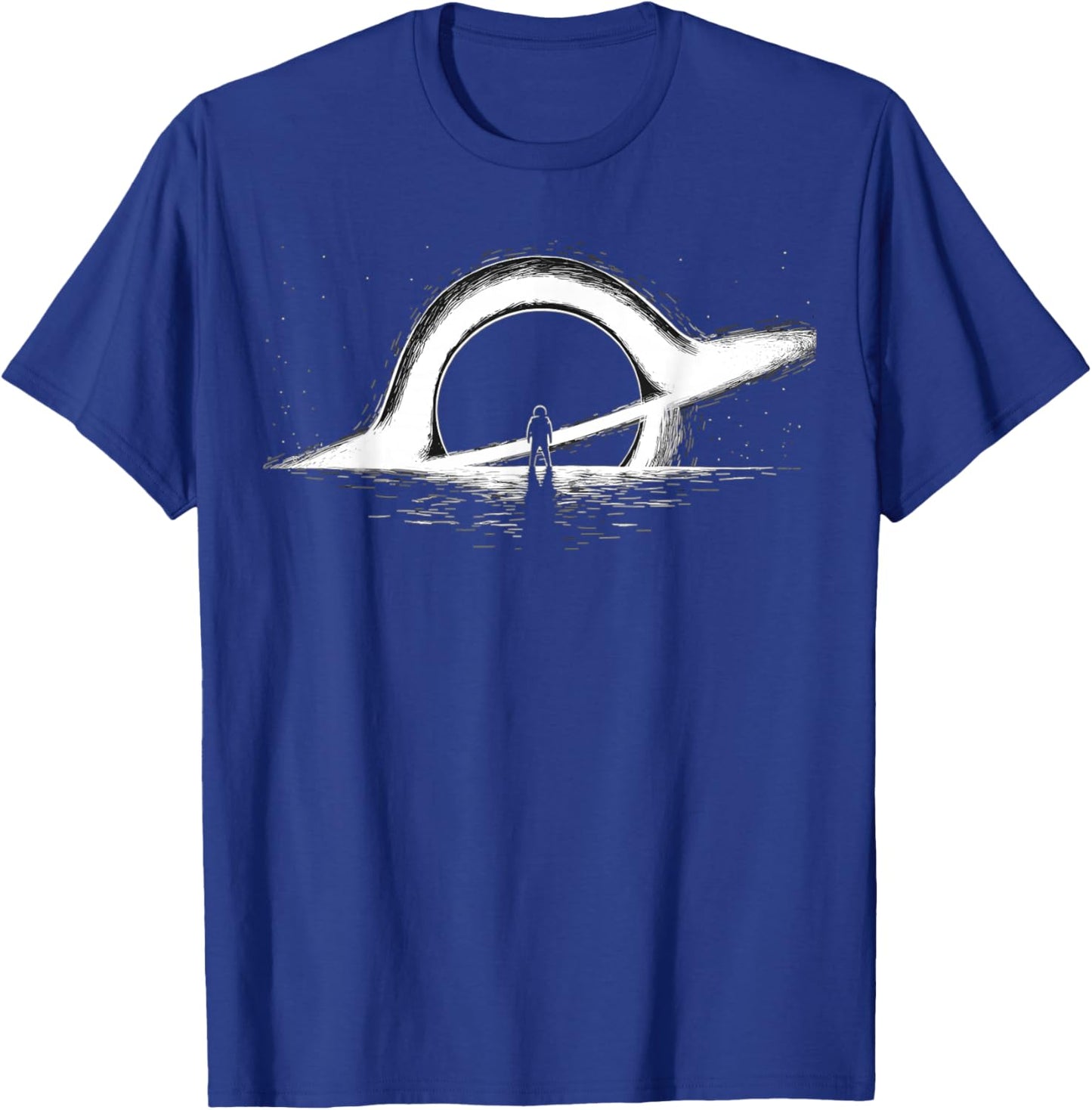 Black Hole Physics- Astrophysics Physic Graphic astronaut T-Shirt - T-Shirt | Royal
