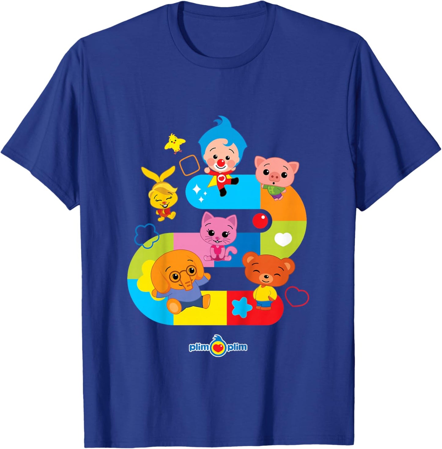 Plim Plim The Kindness Hero - Colourful Designs for Children T-Shirt - T-Shirt | Royal