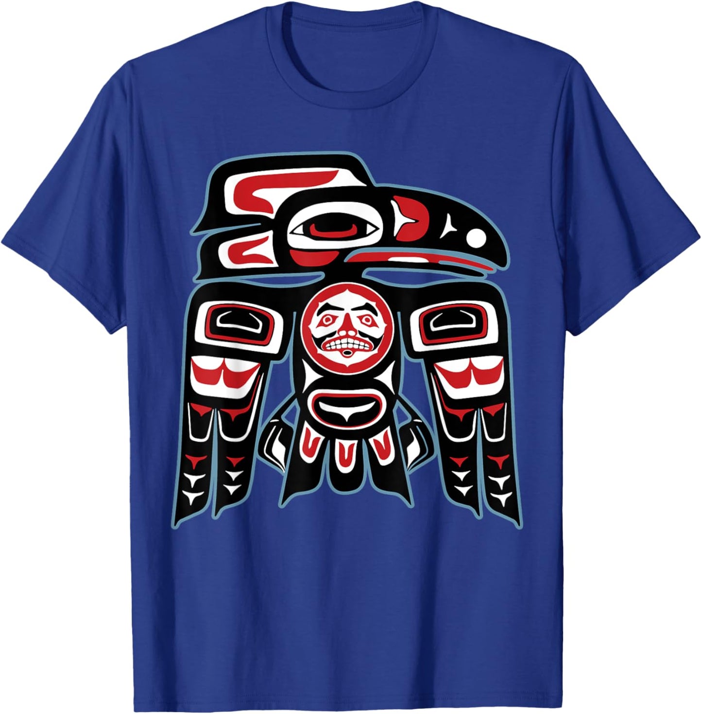 Native American Raven Haida Tlingit indian Pride Men Women T-Shirt - T-Shirt | Royal