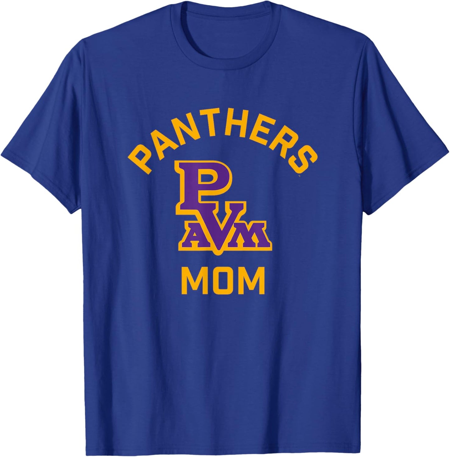 Prairie View A&M University Panthers Arched Mom T-Shirt - T-Shirt | Royal