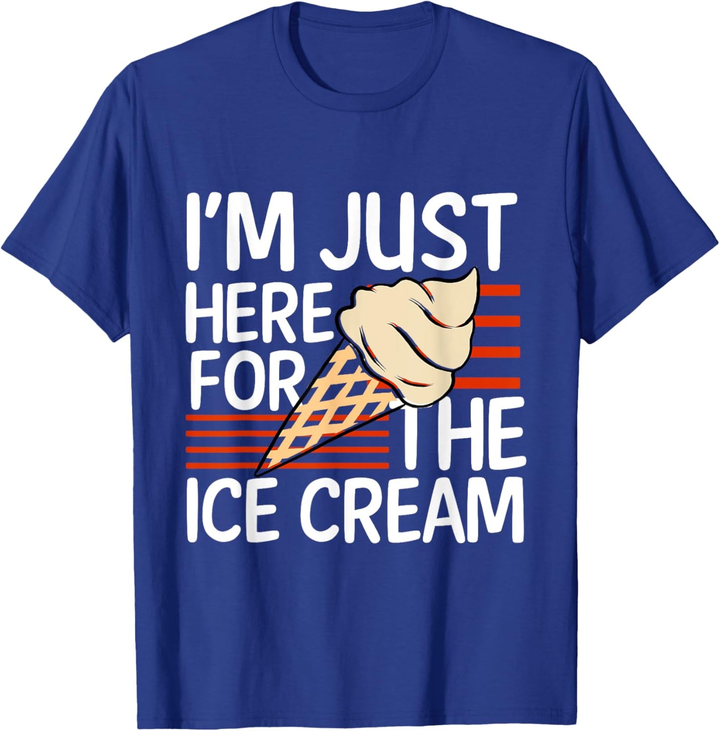 Ice Cream Gelato Summer Men Women Boys Girls Ice Cream T-Shirt - T-Shirt | Royal