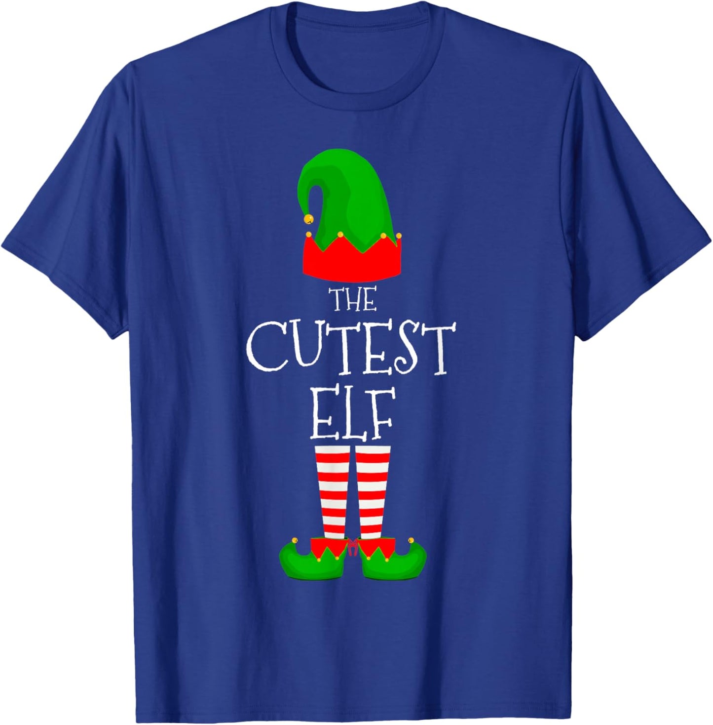 Cutest Elf Family Matching Group Funny Christmas Cute Girls T-Shirt - T-Shirt | Royal