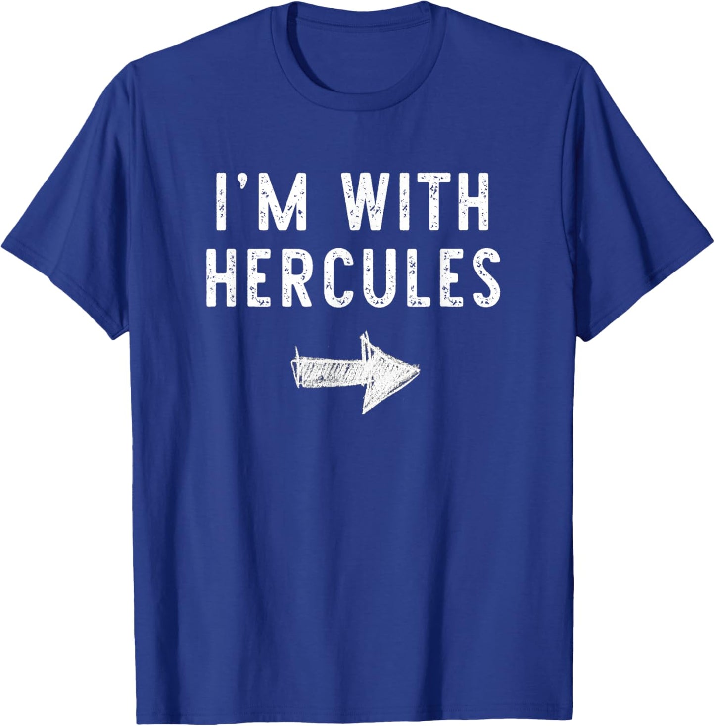 I’m with Hercules Funny Halloween Couple Costume T-Shirt - T-Shirt | Royal