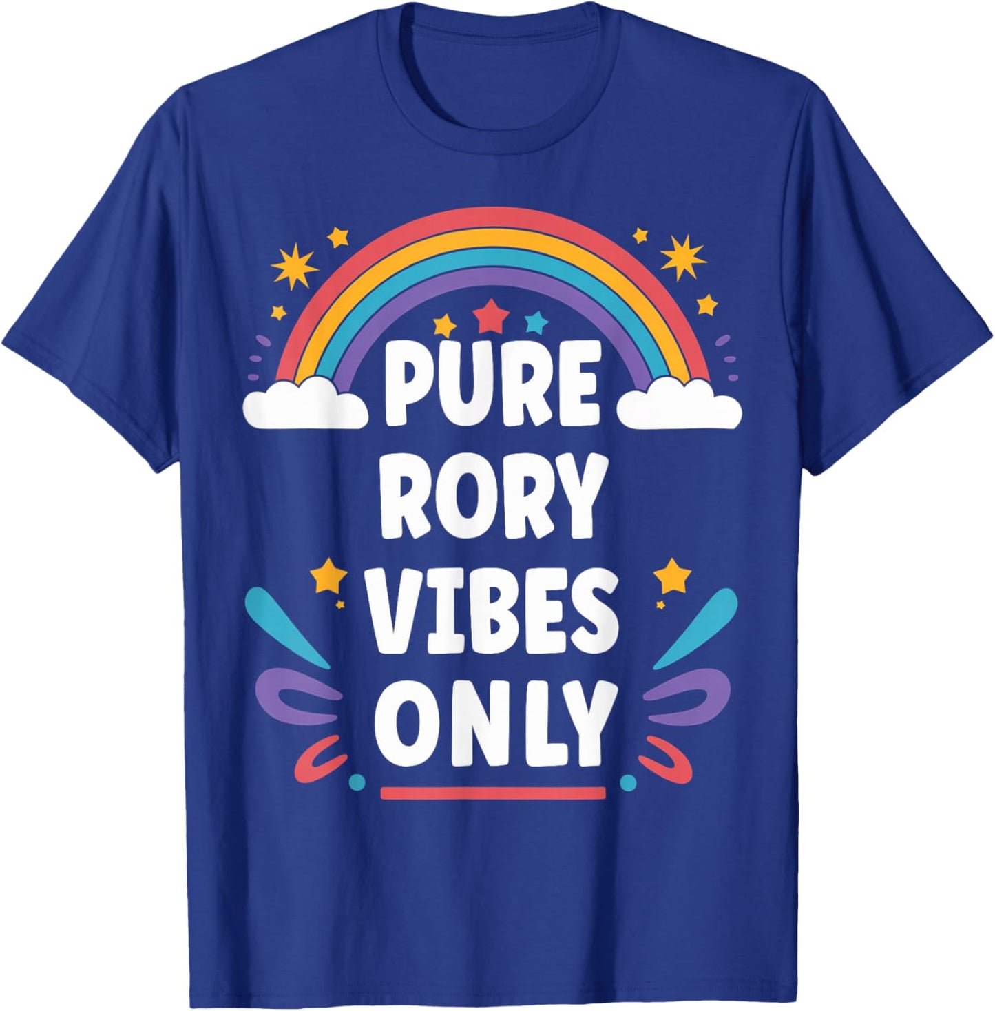 RORY Vibes Only Cute Retro Girls RORY Name T-Shirt - T-Shirt | Royal