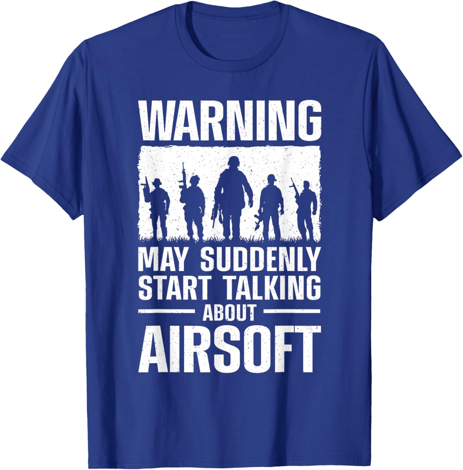 Funny Airsoft Art Women Tactical Airsoft Gun Airsoft T-Shirt - T-Shirt | Royal