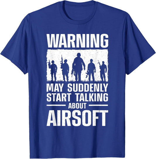 Funny Airsoft Art Women Tactical Airsoft Gun Airsoft T-Shirt - T-Shirt | Royal