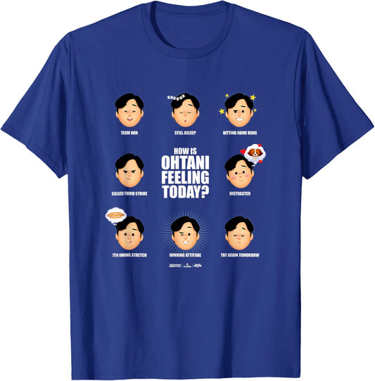 Shohei Ohtani Los Angeles Feeling Today? MLB Players T-Shirt - T-Shirt | Royal