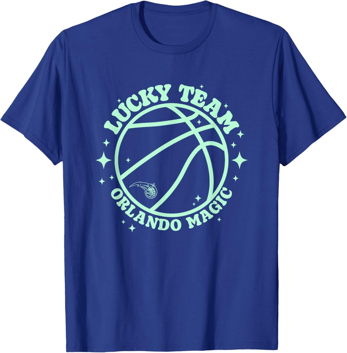 NBA Orlando Magic Lucky Basketball Team T-Shirt - T-Shirt | Royal