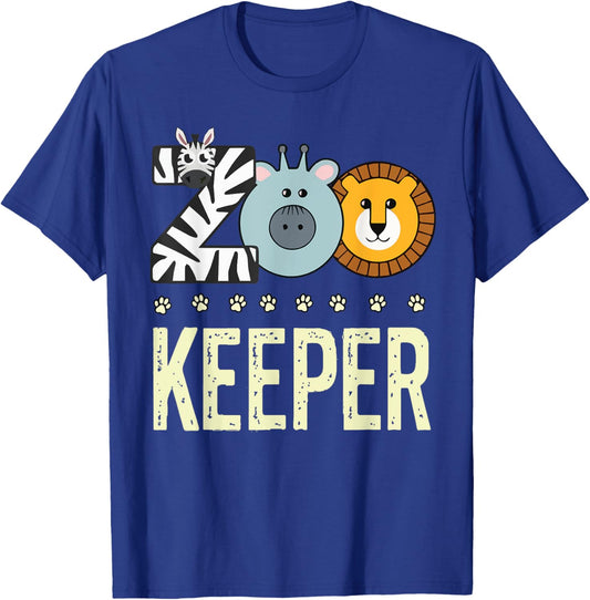Zookeeper Costume Adult Men Zoo Animal Safari Zoo Keeper T-Shirt - T-Shirt | Royal