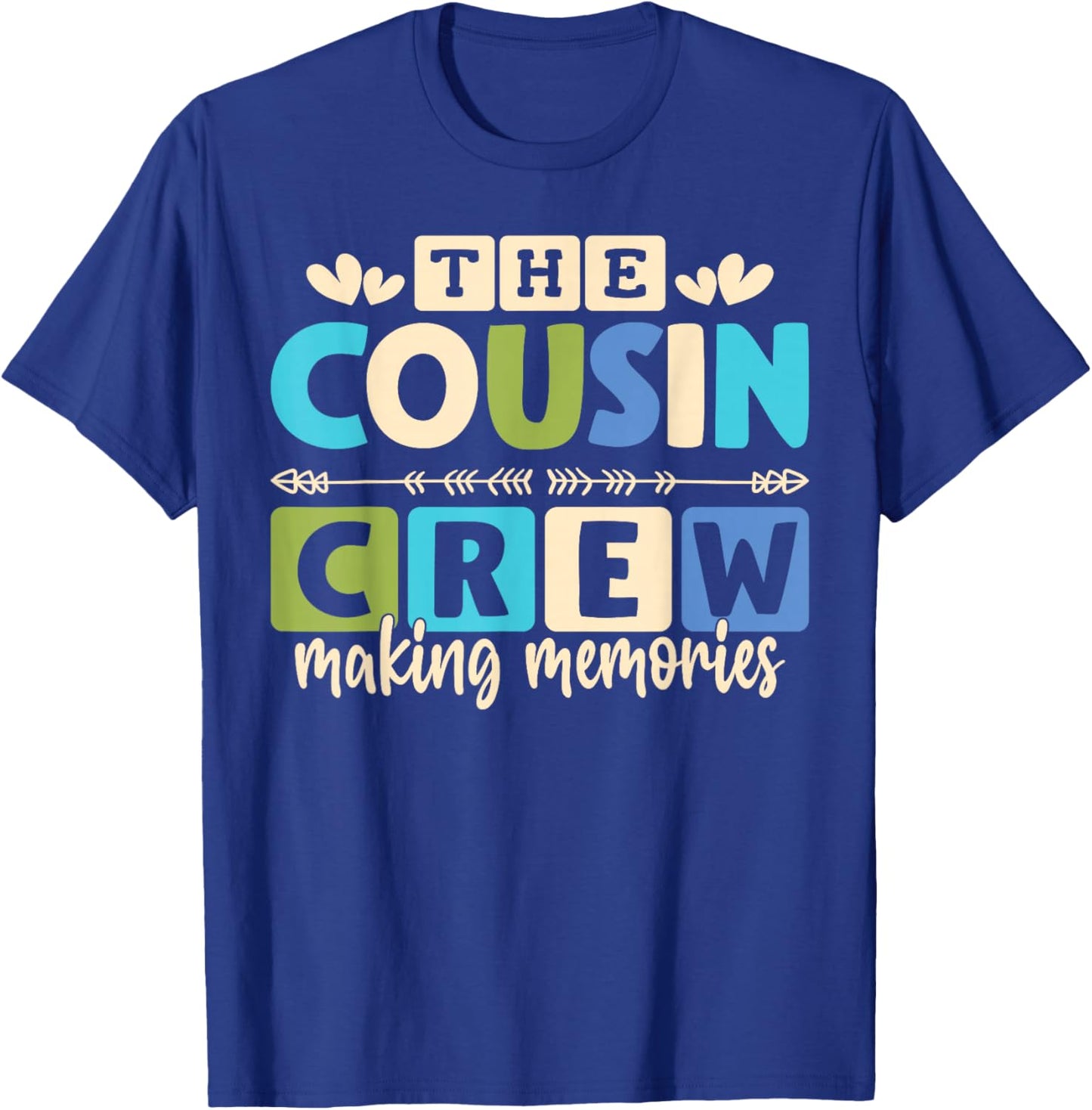 Cousin Crew 2025 Making Memories Family Vacation Camp Kids T-Shirt - T-Shirt | Royal