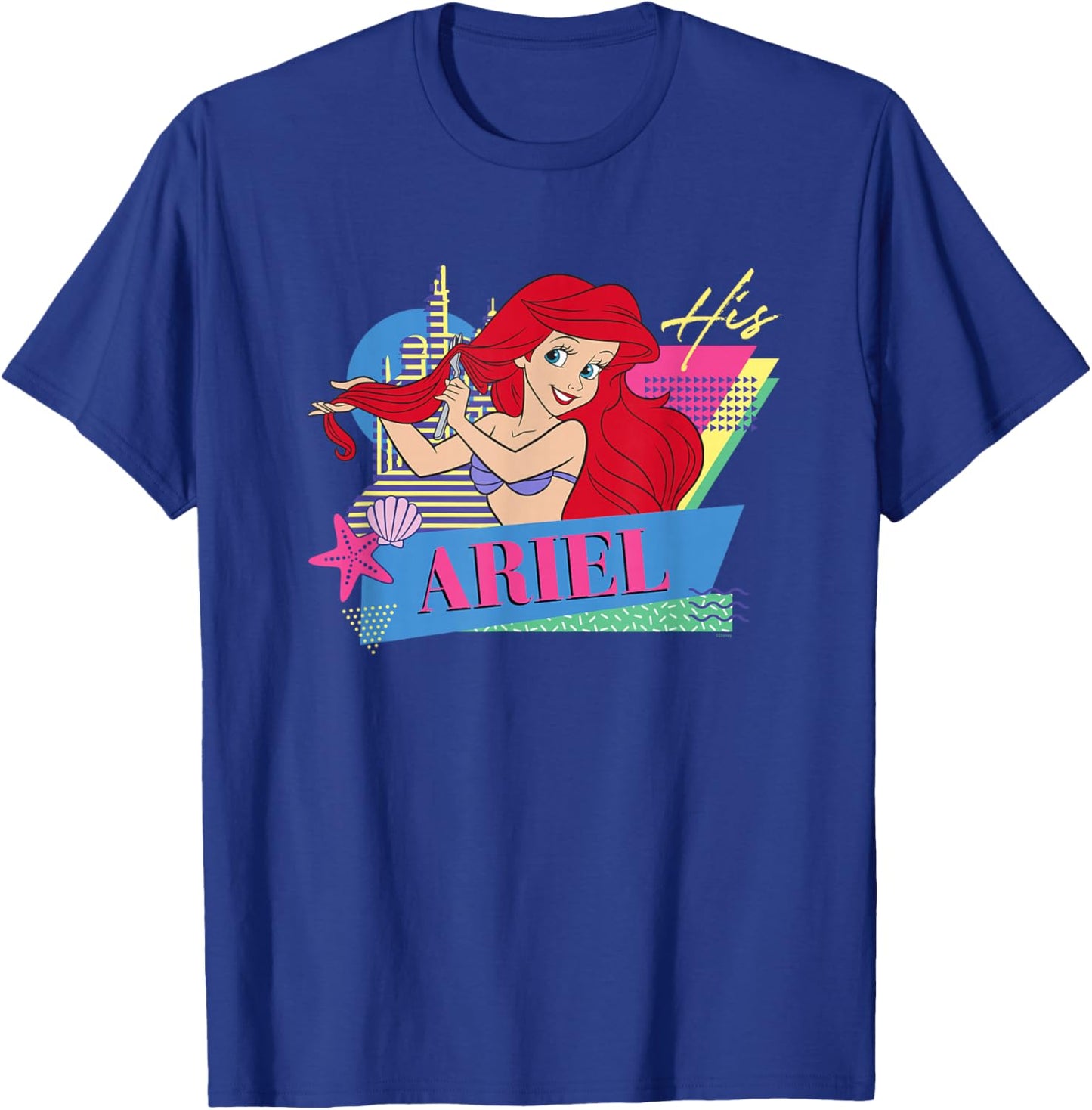Disney The Little Mermaid Retro Couples Matching His Ariel T-Shirt - T-Shirt | Royal