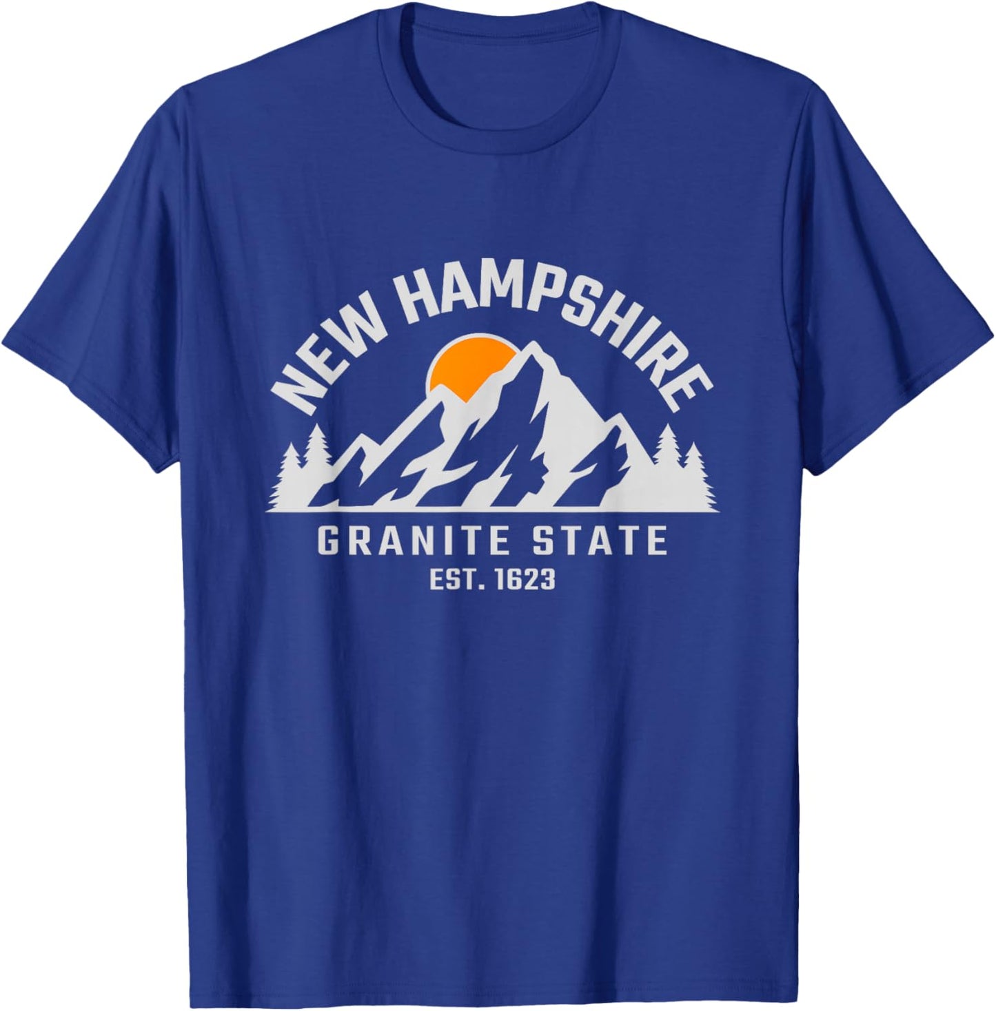 New Hampshire - Granite State - Outdoors - Classic T-Shirt - T-Shirt | Royal