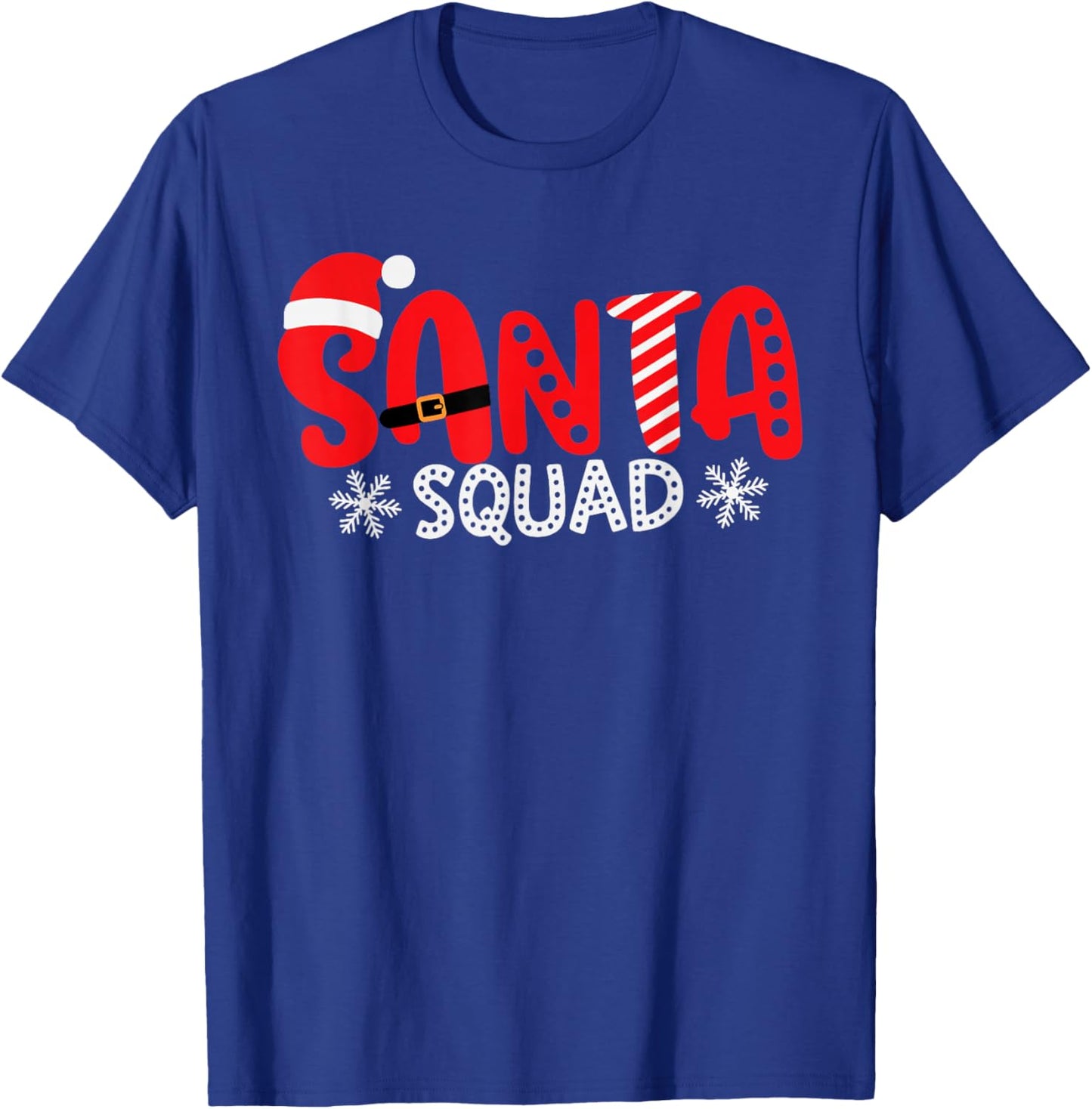 Santa Squad Christmas Team Santa Crew Family Matching Xmas T-Shirt - T-Shirt | Royal