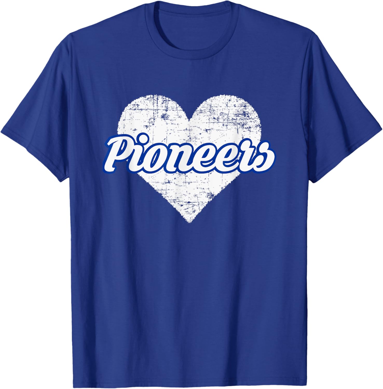 Leavenworth Pioneers Over Heart T-Shirt - T-Shirt | Royal