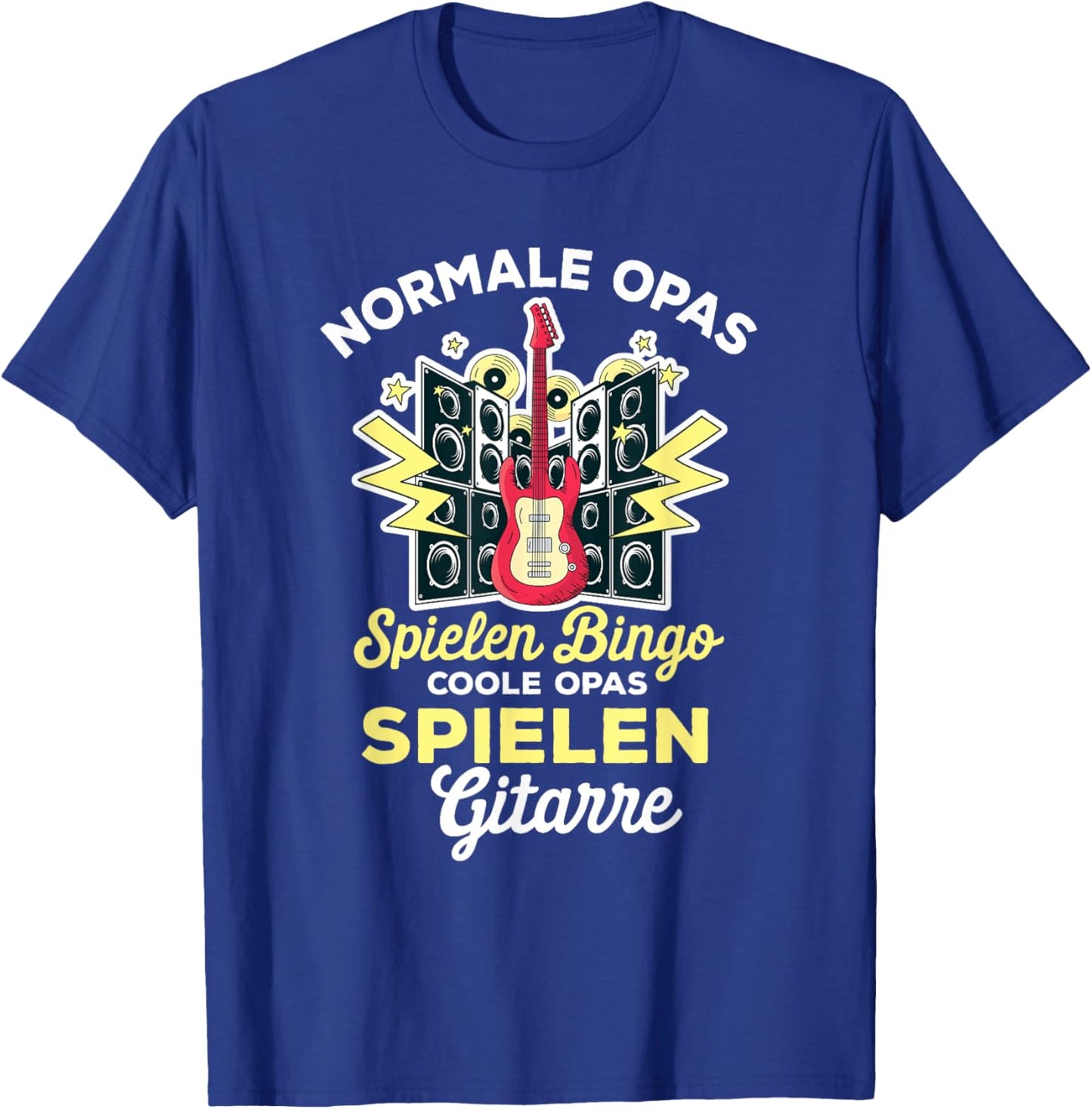 Normal Grandpas Playing Bingo Cool Grandpa Playing Guitar T-Shirt - T-Shirt | Royal