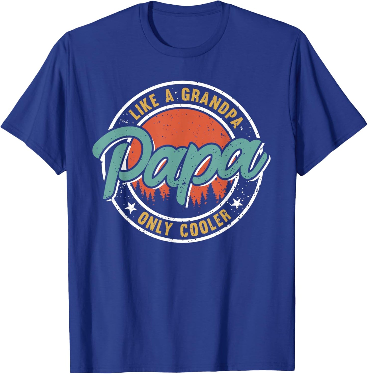 Funny Papa Design for Grandpa Papi Papaw from Grandkids Papa T-Shirt - T-Shirt | Royal