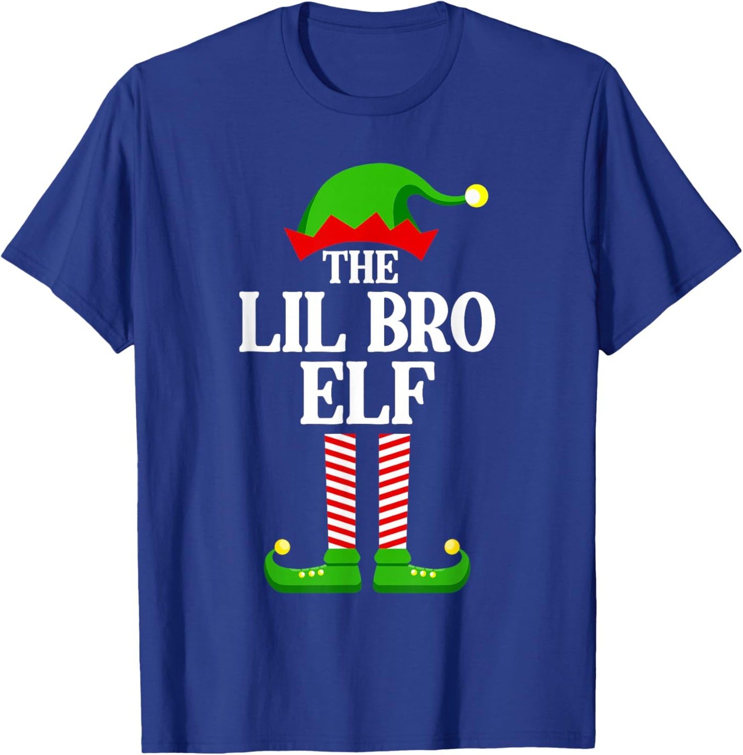 Lil Bro Elf Family Matching Group Funny Christmas Brother T-Shirt - T-Shirt | Royal