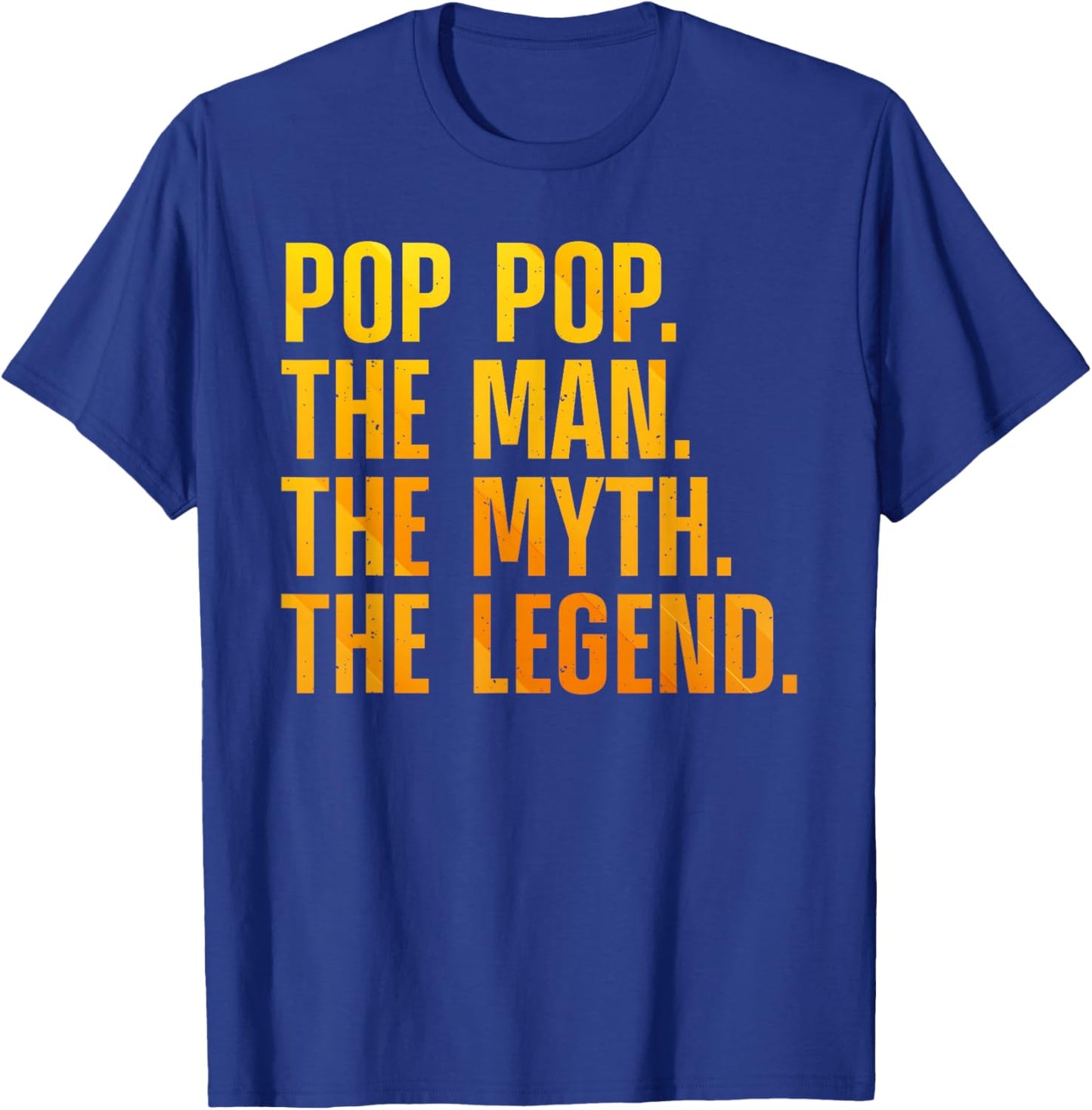 Pop Pop Art For Grandpa Grandfather From Grandkids Pop Pop T-Shirt - T-Shirt | Royal