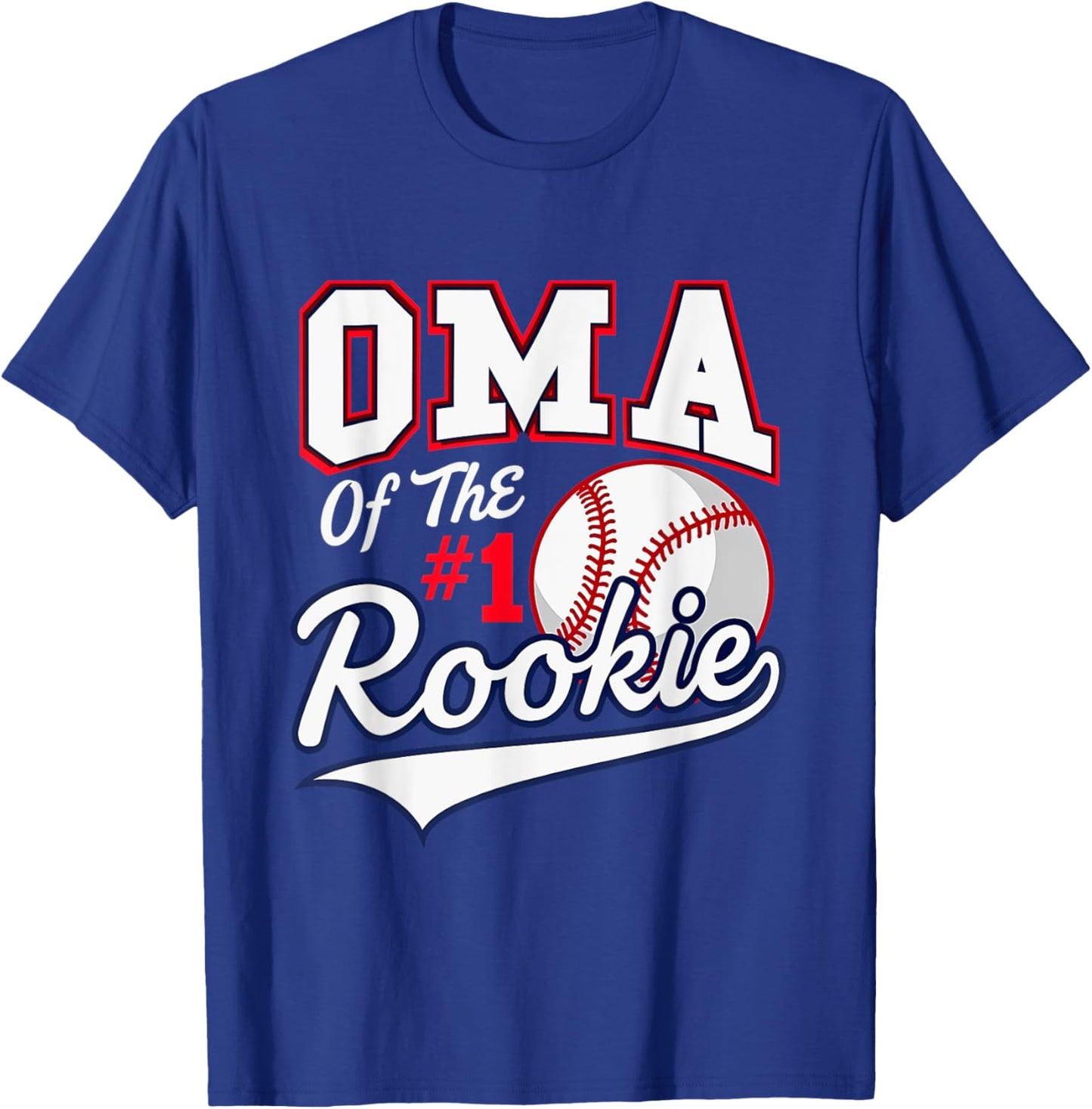 Retro Grandma Oma Of The Number 1 Rookie Baseball T-Shirt - T-Shirt | Royal