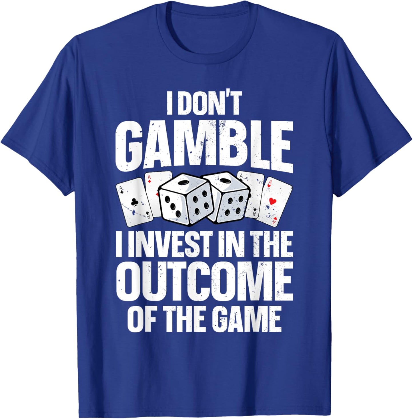 Funny Gambling Art Women Casino Poker Player Gambler T-Shirt - T-Shirt | Royal