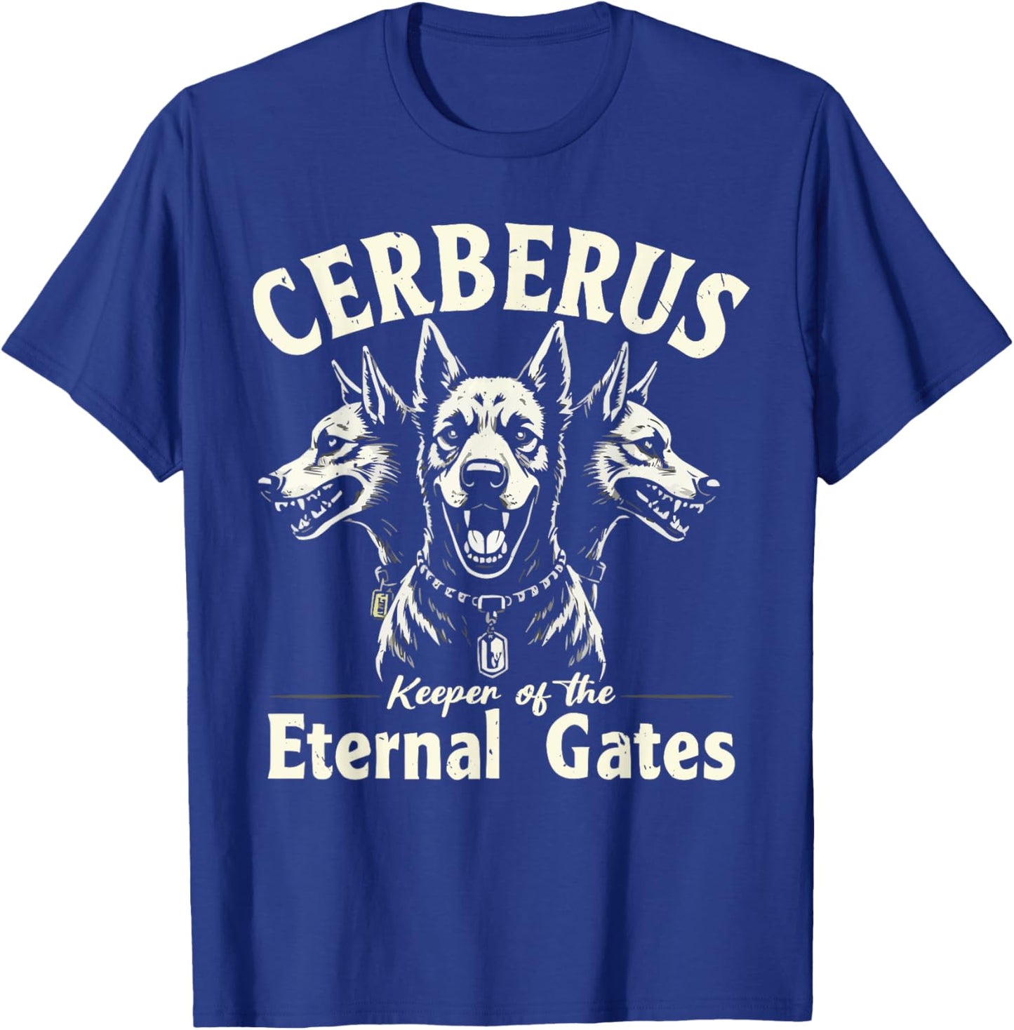 Cerberus Three Headed Dog Mythical Creature Greek Mythology T-Shirt - T-Shirt | Royal