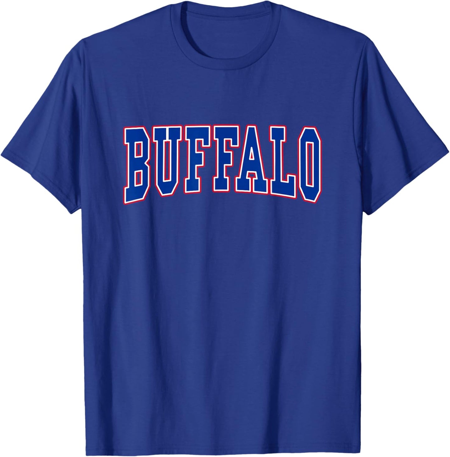 Graphic Apparel Co. - BUFFALO - Modern, Black, , Short Sleeve, Classic Fit T-Shirt - T-Shirt | Royal