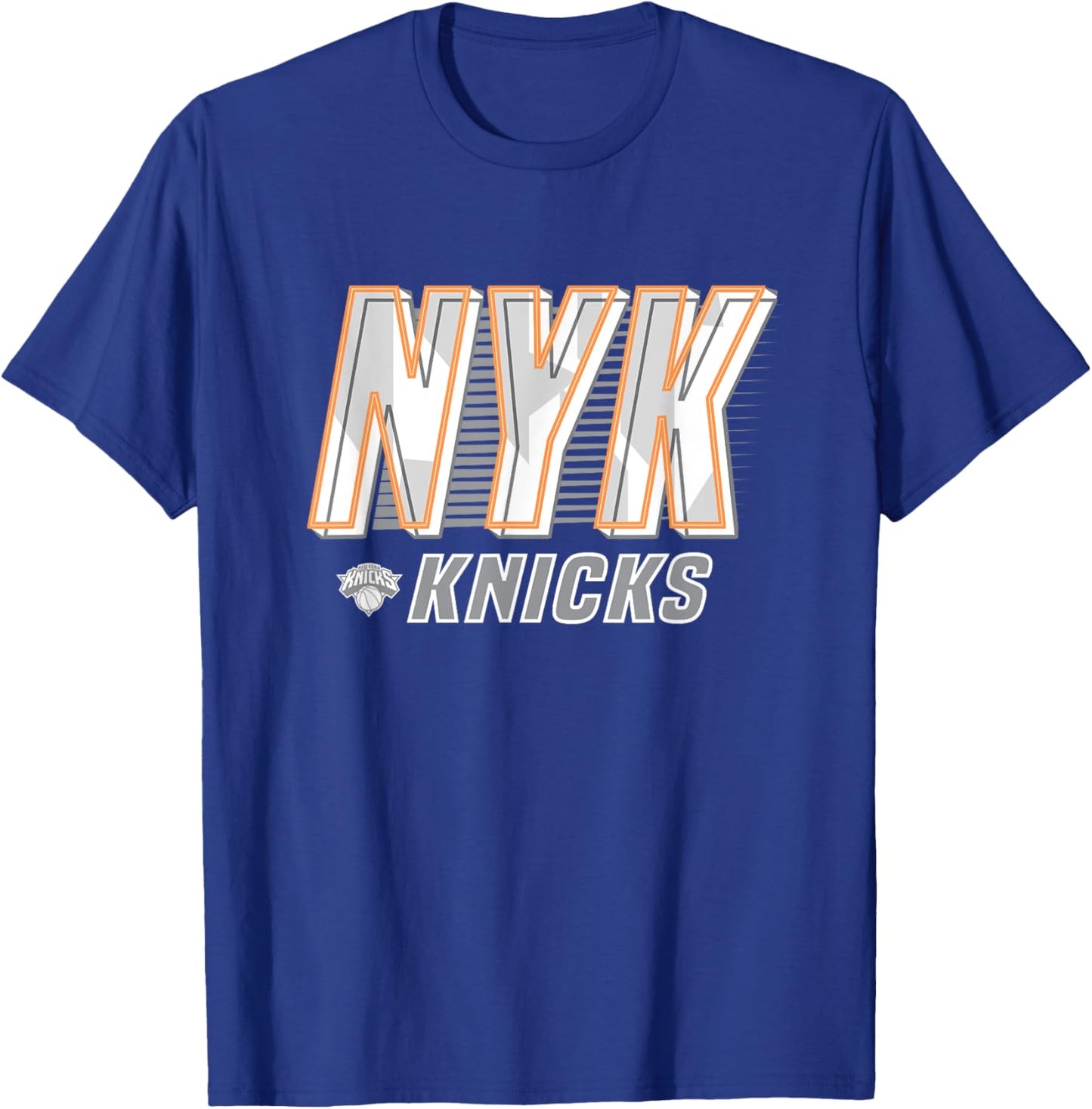 NBA New York Knicks Type Stack Logo T-Shirt - T-Shirt | Royal