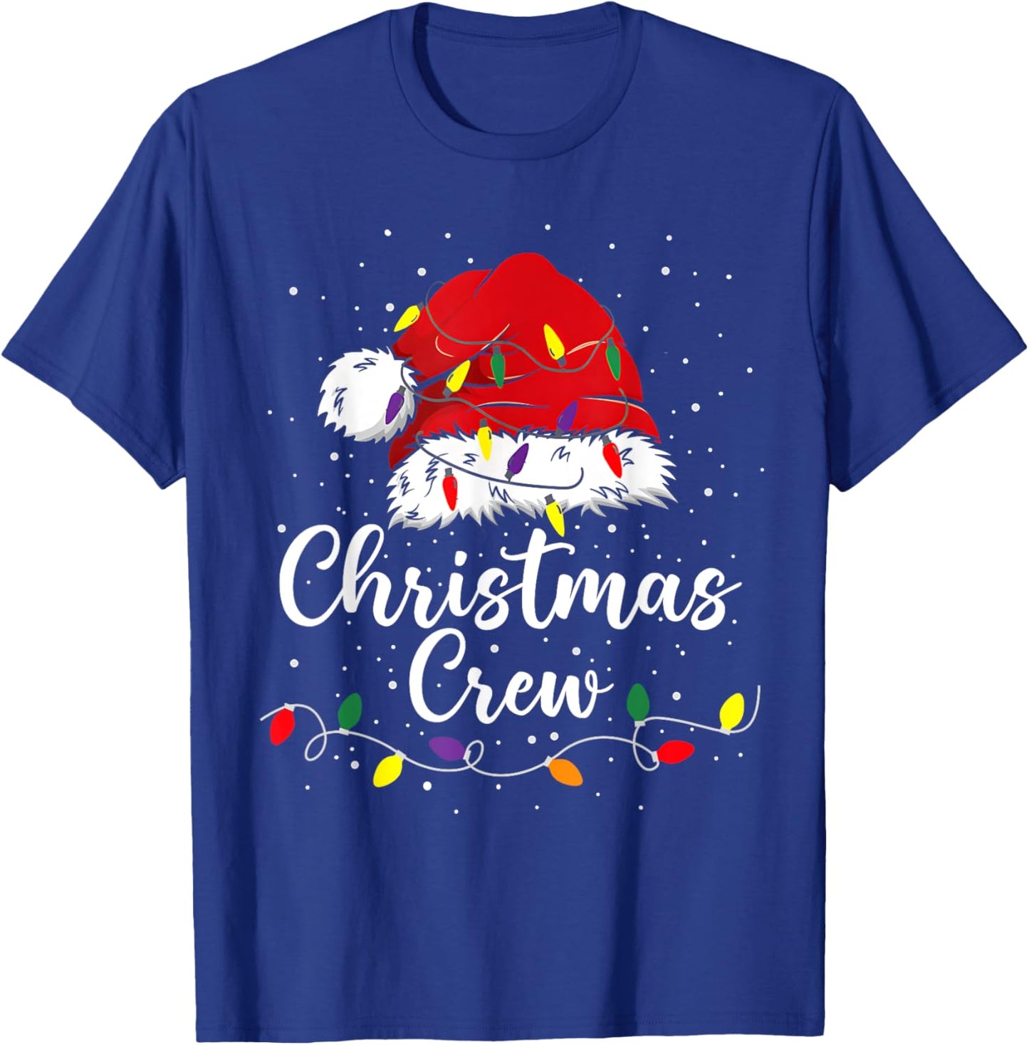 Christmas Crew Family Group Matching Christmas Pajama Party T-Shirt - T-Shirt | Royal