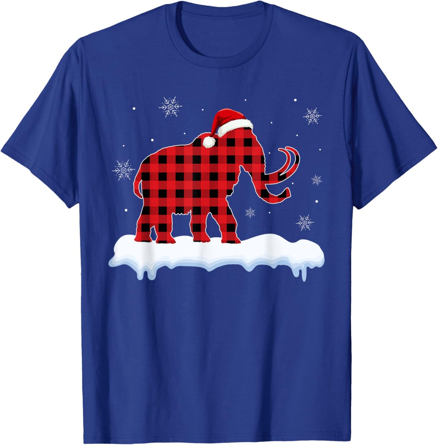 Mammoth Christmas Pajamas funny Mammoth Lover Xmas T-Shirt - T-Shirt | Royal