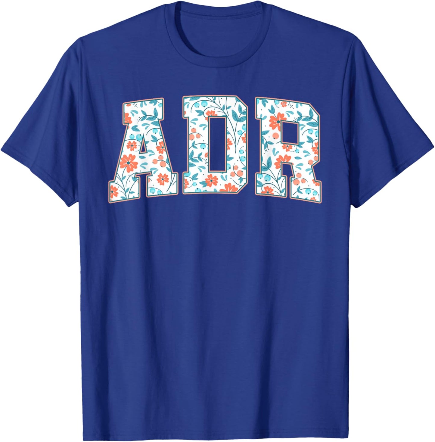 Floral ADR Vet Tech Veterinary Medicine Vet Staff Week T-Shirt - T-Shirt | Royal