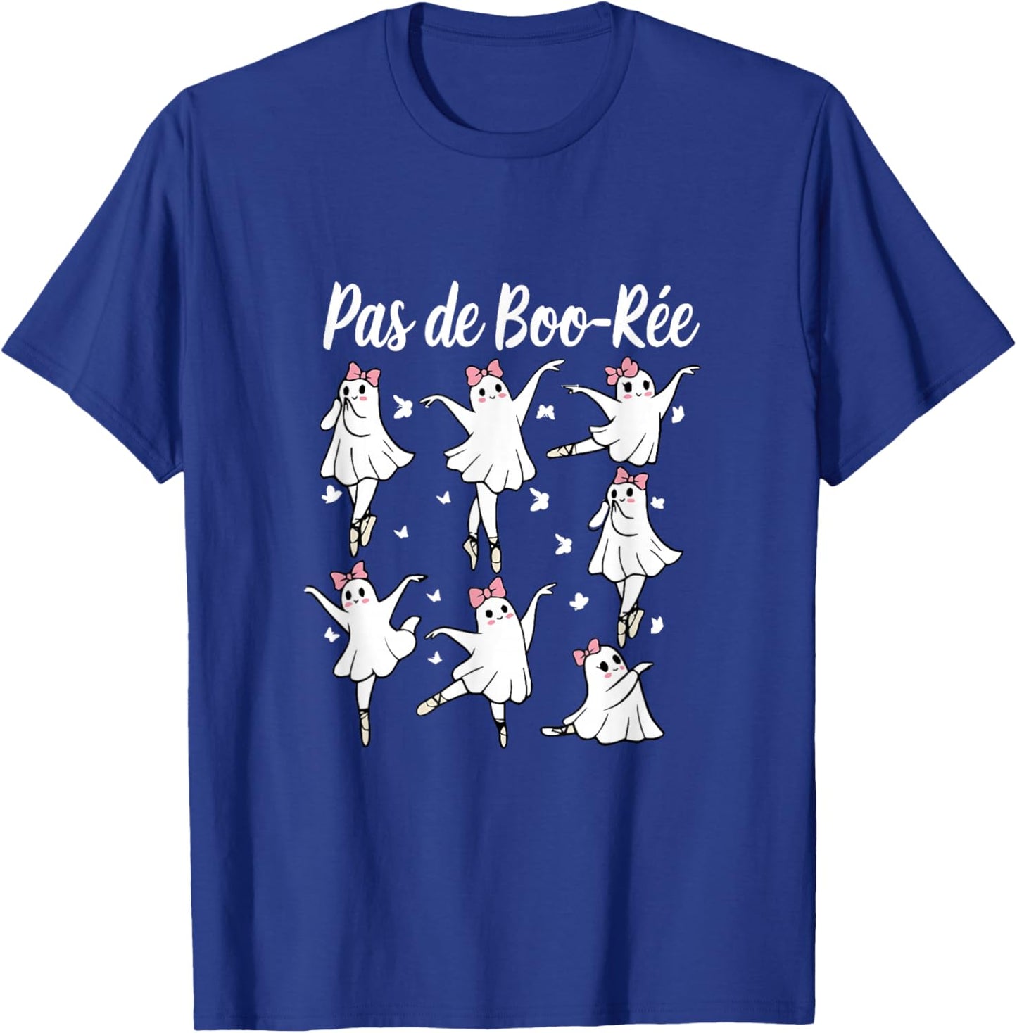 Pas de BOO-rée Ghost Ballet Dancer Halloween Dance Teacher T-Shirt - T-Shirt | Royal
