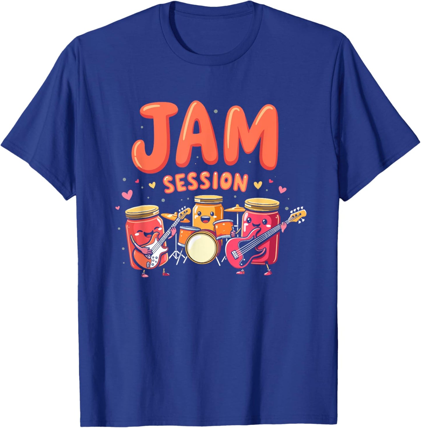 Funny Rock Jam Session Band Of Jam Playing Music T-Shirt - T-Shirt | Royal