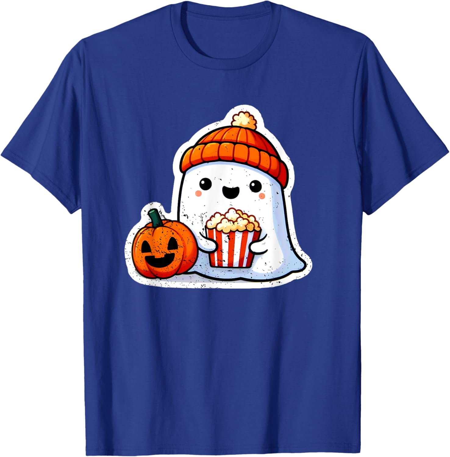 Halloween Ghost Movie Popcorn Horror Costume Girl Kids Women T-Shirt - T-Shirt | Royal