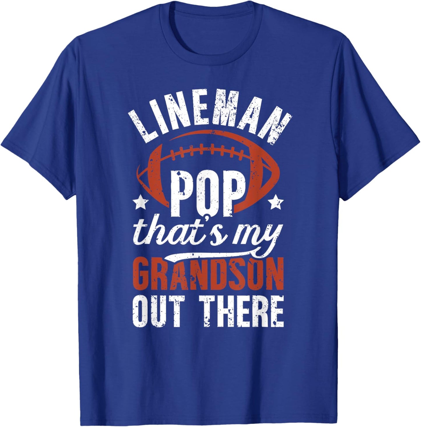 Football Lineman Pop Proud Pop Of A Football Lineman T-Shirt - T-Shirt | Royal