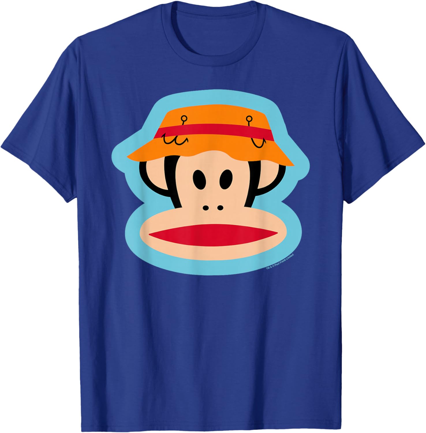 Paul Frank Julius The Monkey Fishing Hat T-Shirt - T-Shirt | Royal