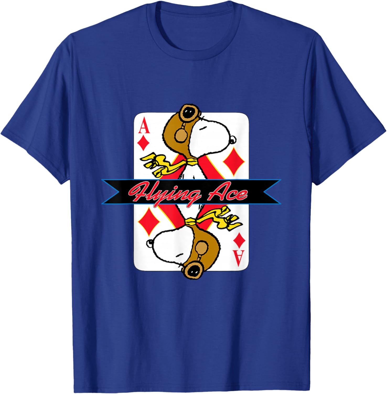 Peanuts Snoopy Flying Ace T-Shirt - T-Shirt | Royal