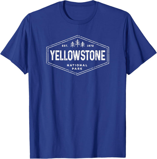 Vintage Yellowstone Vacation Souvenir National Park Retro T-Shirt - T-Shirt | Royal