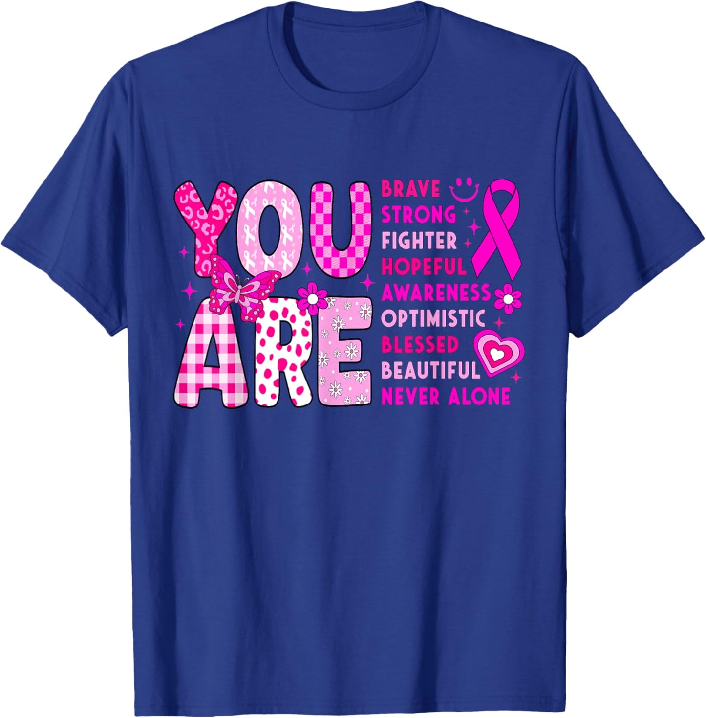 Breast Cancer Awareness Month Survivor Fighter Pink Women T-Shirt - T-Shirt | Royal