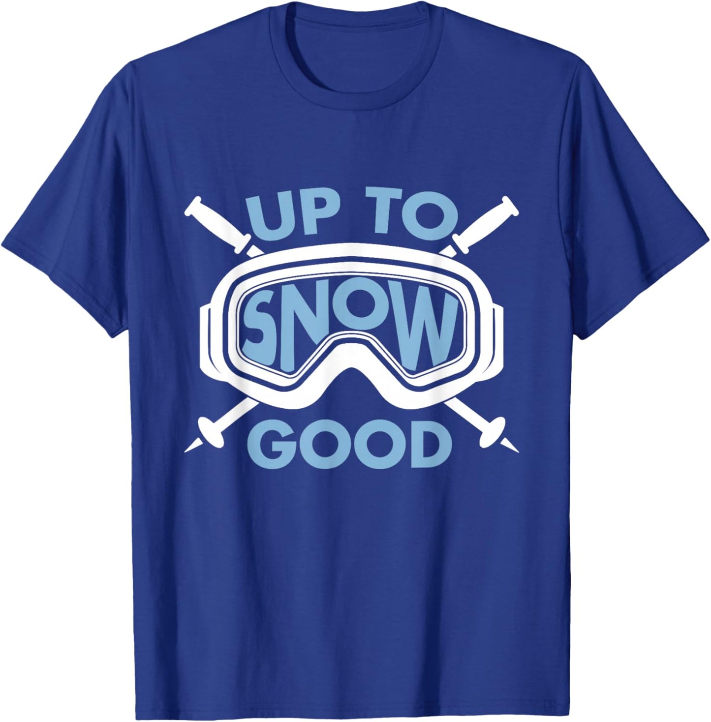 Skiing Art Women Kids Winter Sport Ski Lover Skier T-Shirt - T-Shirt | Royal