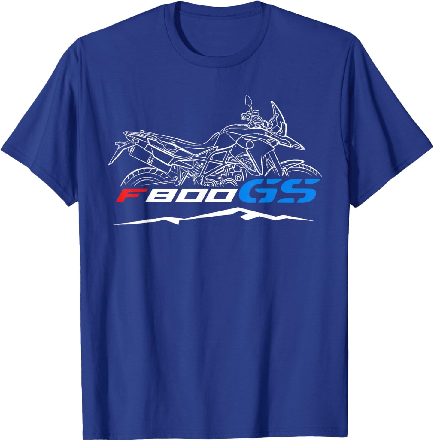 Motorrad F800GS 2013-2018 for ADV Riders, Motorcycle T-Shirt - T-Shirt | Royal