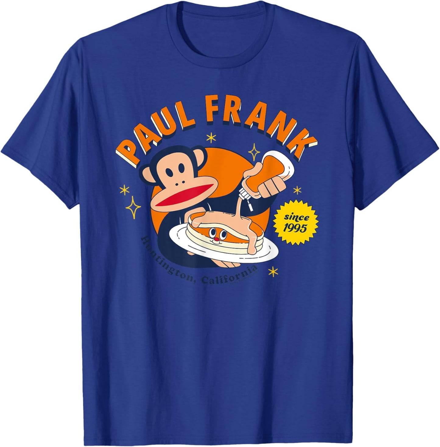 Paul Frank Julius The Monkey Pancakes Huntington California T-Shirt - T-Shirt | Royal