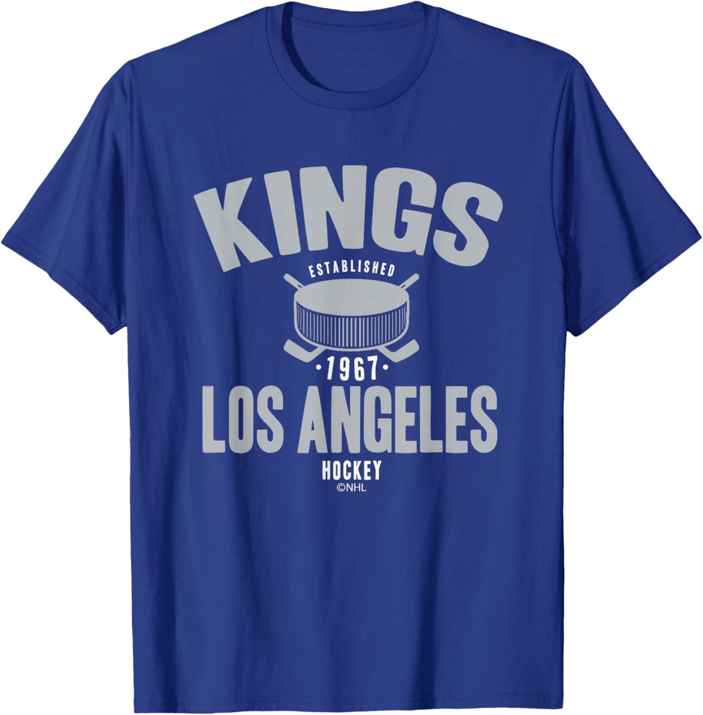 Los Angeles Kings Hockey Puck Black Officially Licensed T-Shirt - T-Shirt | Royal