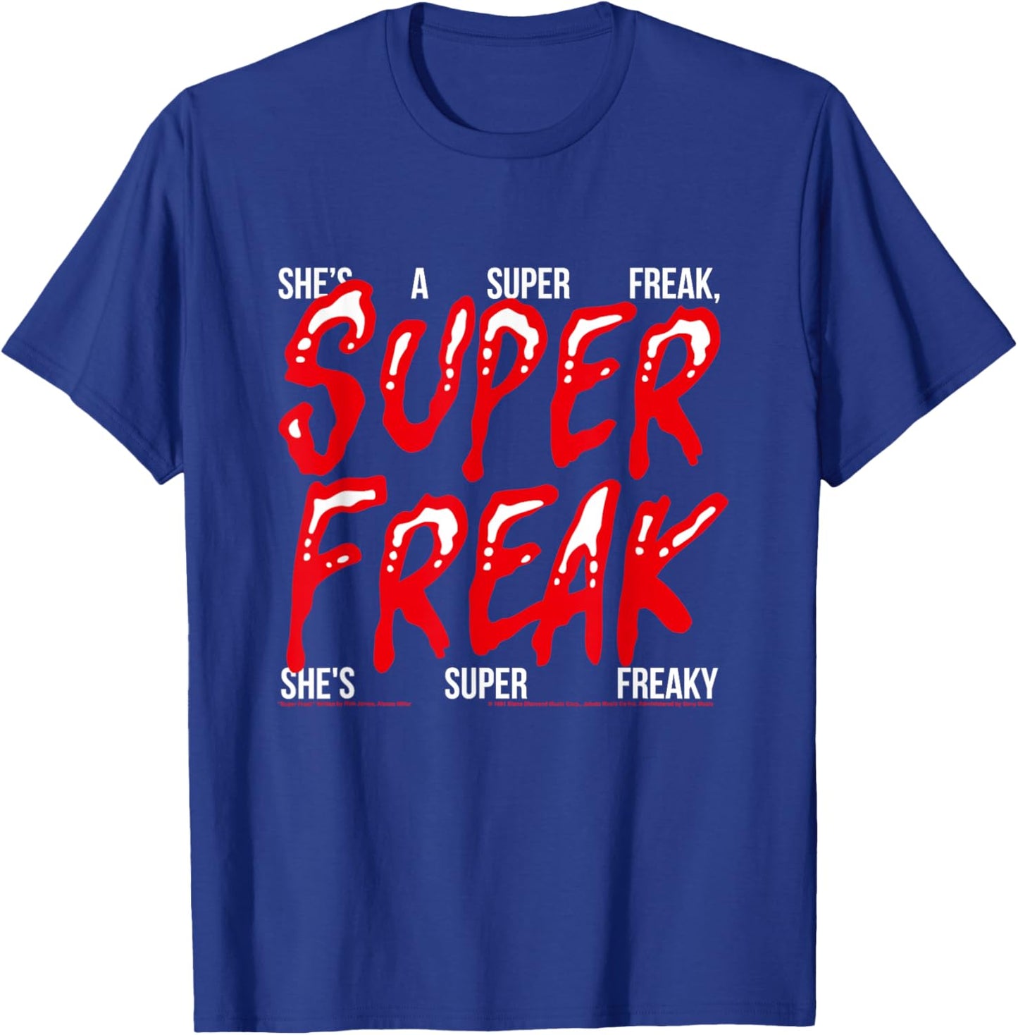 Super Freak Rick James Halloween Lyrics T-Shirt - T-Shirt | Royal
