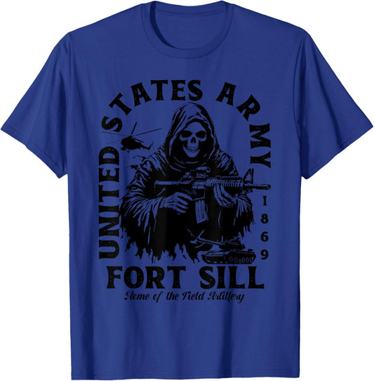 Fort Sill US Military Base Oklahoma OK Ft Sill Veteran Gifts T-Shirt - T-Shirt | Royal