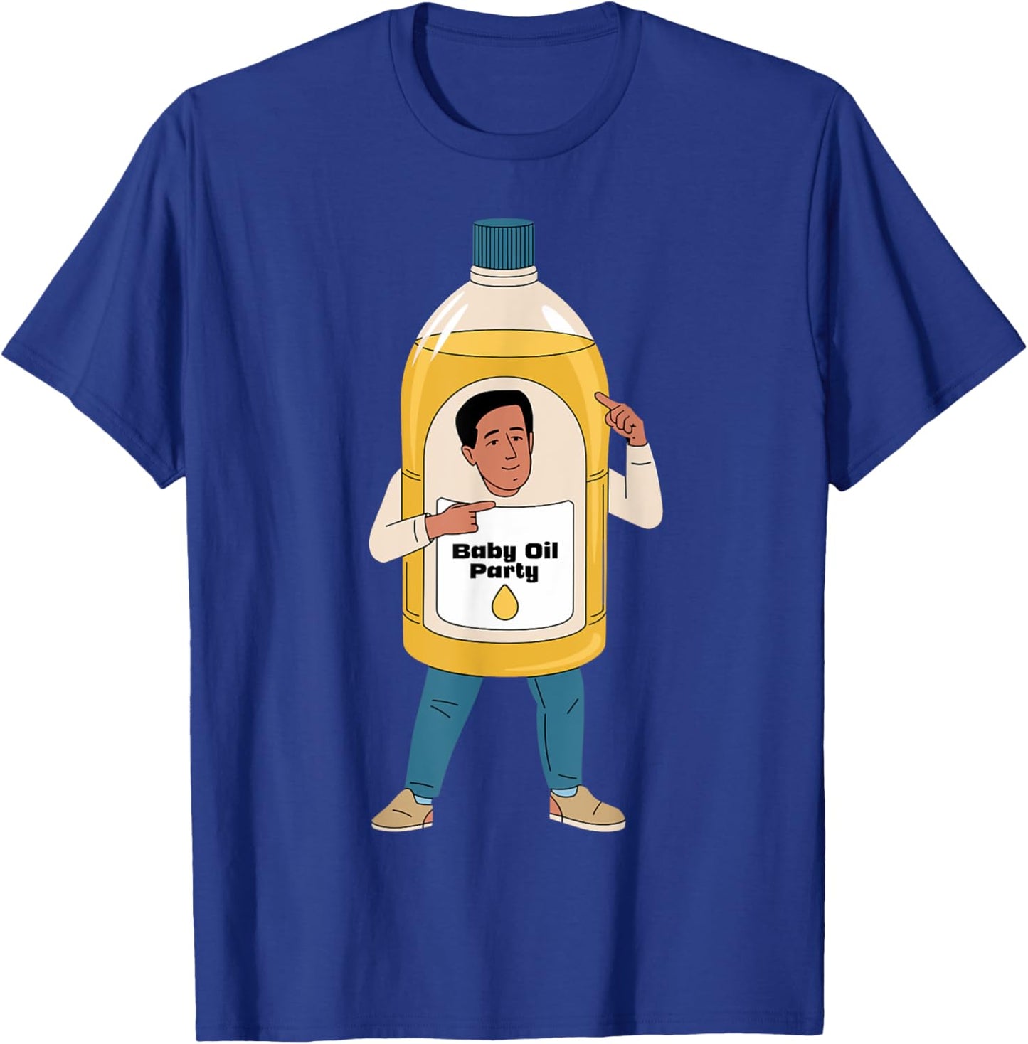 Organic Baby Oil Costume Adult Baby Powder Oil Perfume T-Shirt - T-Shirt | Royal